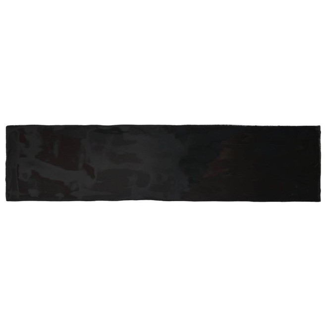 Cifre Ceramica Colonial Wandtegel Black glans 7.5x30cm